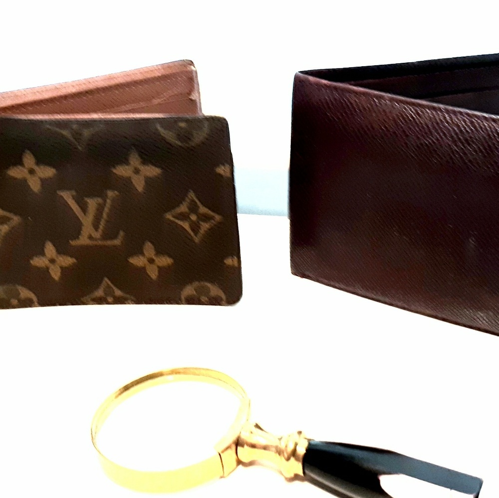 Two men's Louis Vuitton wallets for the price of 1